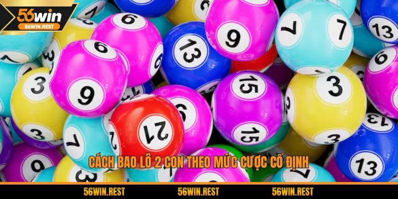 Cách bao lô 2 con theo mức cược cố định